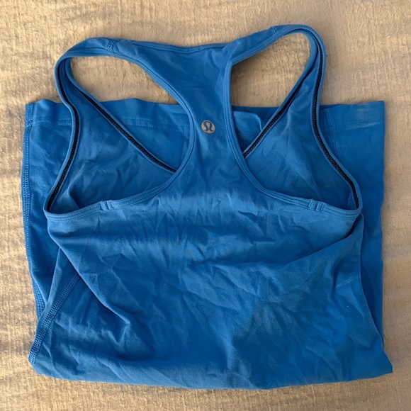 lululemon Blue Racerback Tank Top - Picture 2 of 2